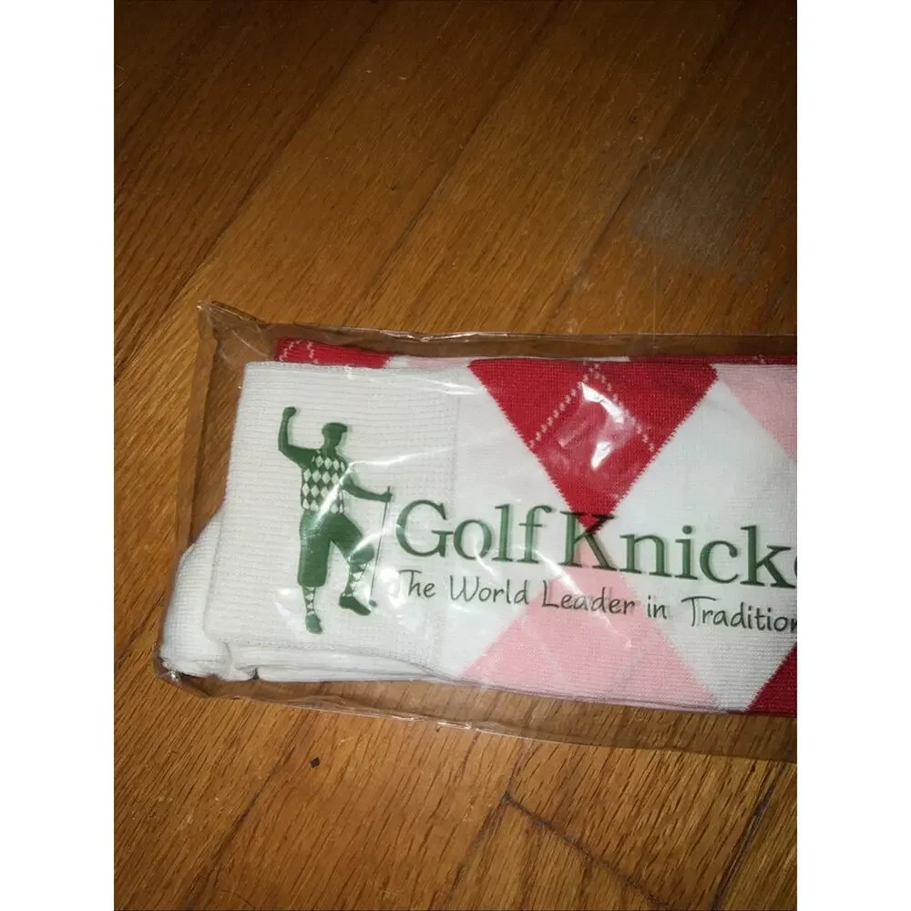 Golf Knickers Colorful Knee High Argyle Cotton Socks For Men Pink White Red New